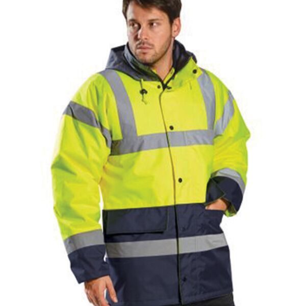 Portwest Hi-Vis Contrast Traffic Jacket Thumbnail