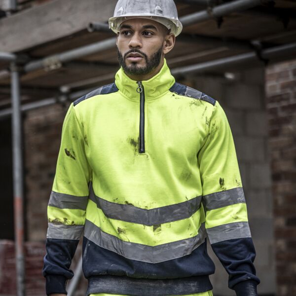 Regatta High Visibility Pro 1/4 Zip Sweatshirt Thumbnail